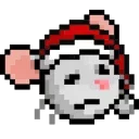 Sticker from the "LIHKG Mouse Xmas Animated (Unofficial)" sticker pack