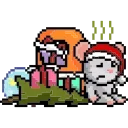 Sticker from the "LIHKG Mouse Xmas Animated (Unofficial)" sticker pack