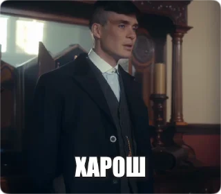 Sticker from the "Peaky Memes / Острые козырьки" sticker pack