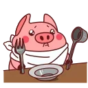 Sticker from the "Animated Pig Valera ( , )" sticker pack