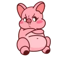 Sticker from the "Animated Pig Valera ( , )" sticker pack