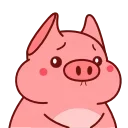 Sticker from the "Animated Pig Valera ( , )" sticker pack