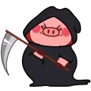 Sticker from the "Animated Pig Valera ( , )" sticker pack