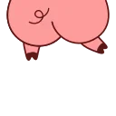 Sticker from the "Animated Pig Valera ( , )" sticker pack