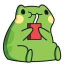 Sticker from the "Froggy" sticker pack