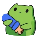 Sticker from the "Froggy" sticker pack