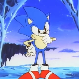 Sticker from the "Sonic OVA 1996" sticker pack