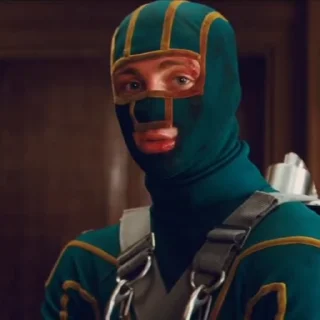 Стикер из набора "Kick-Ass"