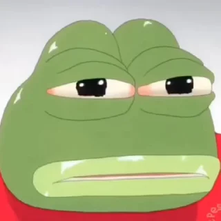 Стикер из набора "Pepe the Frog"