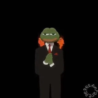 Стикер из набора "Pepe the Frog"