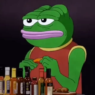 Стикер из набора "Pepe the Frog"