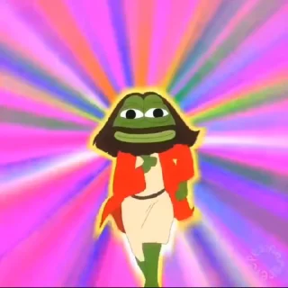 Стикер из набора "Pepe the Frog"