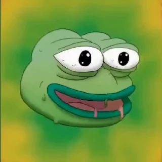 Sticker from the "Pepe the Frog" sticker pack