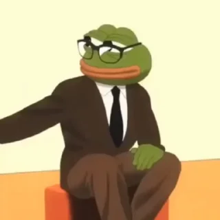 Стикер из набора "Pepe the Frog"