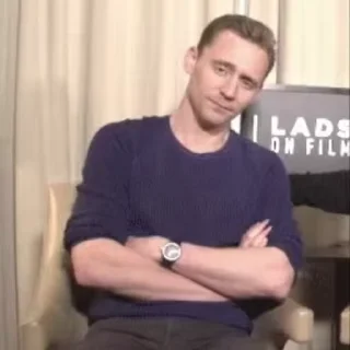 Sticker from the "Tom Hiddleston | Том Хиддлстон" sticker pack