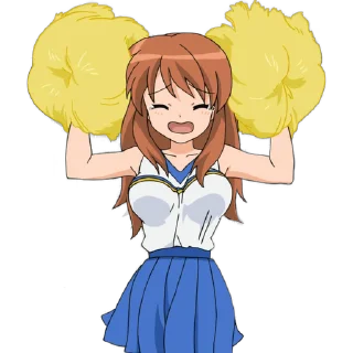 Sticker from the "Haruhi Suzumiya" sticker pack