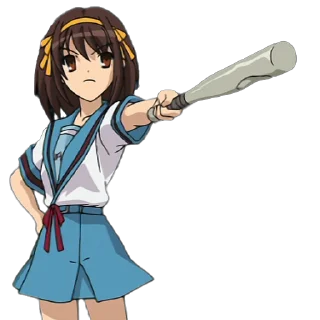 Sticker from the "Haruhi Suzumiya" sticker pack