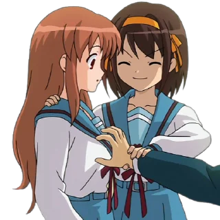 Sticker from the "Haruhi Suzumiya" sticker pack