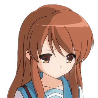 Sticker from the "Haruhi Suzumiya" sticker pack