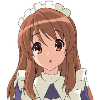 Sticker from the "Haruhi Suzumiya" sticker pack