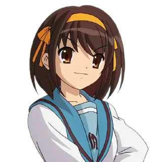 Sticker from the "Haruhi Suzumiya" sticker pack