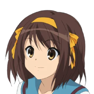 Sticker from the "Haruhi Suzumiya" sticker pack