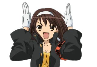 Sticker from the "Haruhi Suzumiya" sticker pack