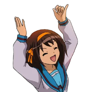 Sticker from the "Haruhi Suzumiya" sticker pack