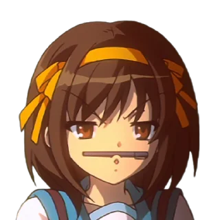 Sticker from the "Haruhi Suzumiya" sticker pack