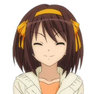 Sticker from the "Haruhi Suzumiya" sticker pack