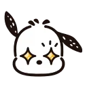 Sticker from the "pochacco" sticker pack