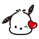 Sticker from the "pochacco" sticker pack