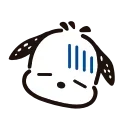 Sticker from the "pochacco" sticker pack