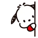 Sticker from the "pochacco" sticker pack