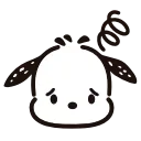 Sticker from the "pochacco" sticker pack