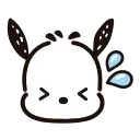 Sticker from the "pochacco" sticker pack