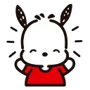 Sticker from the "pochacco" sticker pack