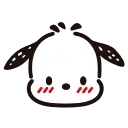 Sticker from the "pochacco" sticker pack