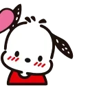 Sticker from the "pochacco" sticker pack