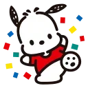 Sticker from the "pochacco" sticker pack