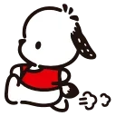 Sticker from the "pochacco" sticker pack