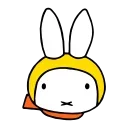 Sticker from the "miffy" sticker pack