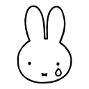 Sticker from the "miffy" sticker pack