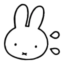 Sticker from the "miffy" sticker pack