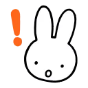 Sticker from the "miffy" sticker pack