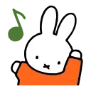 Стикер из набора "miffy"