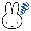 Sticker from the "miffy" sticker pack