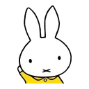 Sticker from the "miffy" sticker pack