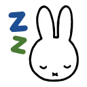 Sticker from the "miffy" sticker pack