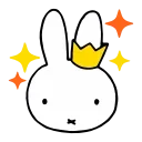 Sticker from the "miffy" sticker pack